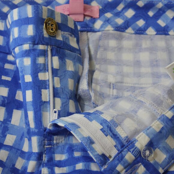 Lilly Pulitzer Kelly Skinny Ankle Pants Feelin' Beachy Blue size 8 - Picture 5 of 7